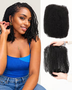 Natural Black Afro kinky Bulk Hair Extensions For Braiding Dreadlock Human Hair