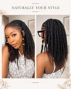 Natural Black Afro kinky Bulk Hair Extensions For Braiding Dreadlock Human Hair