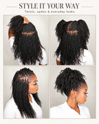 Natural Black Afro kinky Bulk Hair Extensions For Braiding Dreadlock Human Hair