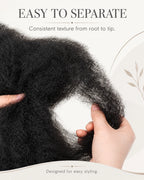 Natural Black Afro kinky Bulk Hair Extensions For Braiding Dreadlock Human Hair