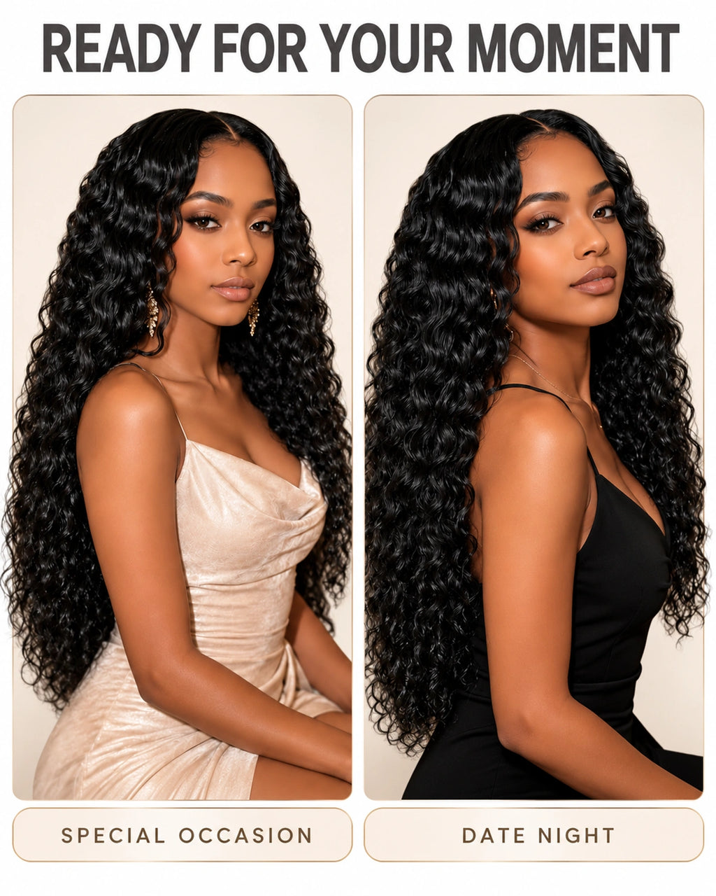 Deep Wave Crochet Human Hair, Miracle Knots Friendly for Boho Braids – Defined Curls Time-Saving Setup