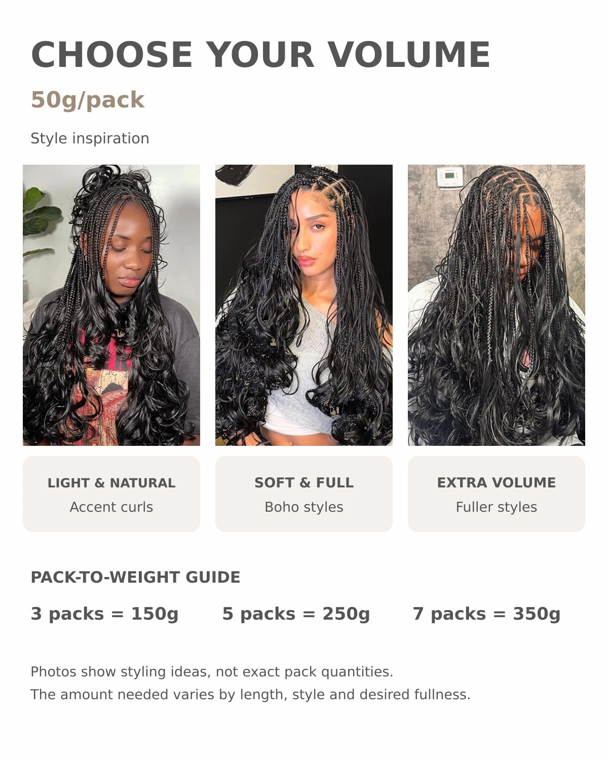 French Curl Miracle Knots Crochet Human Hair 50g Pre-Separated Knotless Feather Crochet Human Hair Bundles Boho Braids Crochet Hair for Black Women Reusable Natural Black