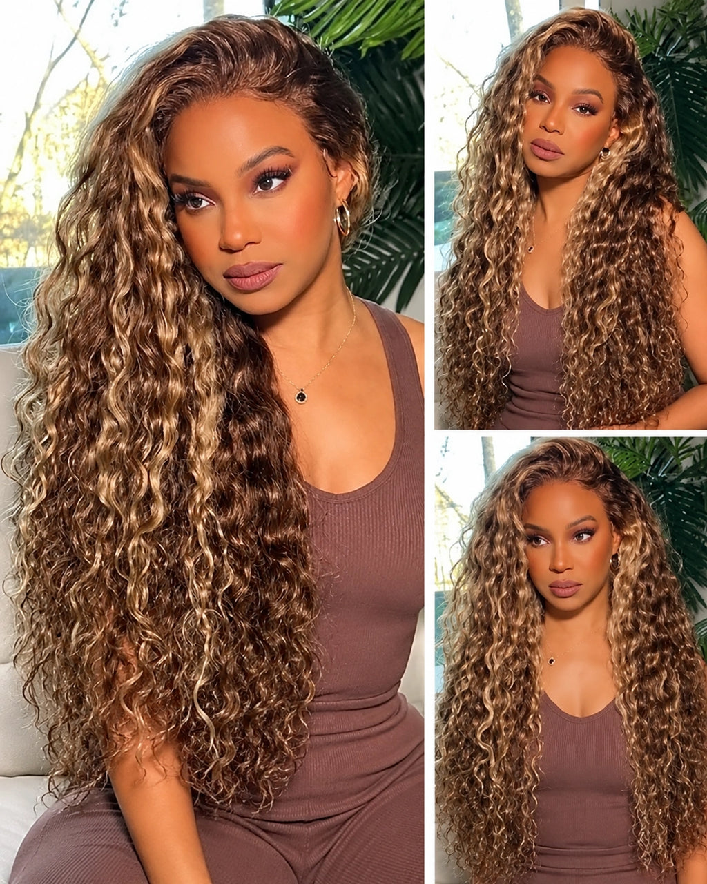 Highlight P4/27 Burmese Curly Crochet Human Hair for Boho Braids Plush Texture Time-Saving Wear