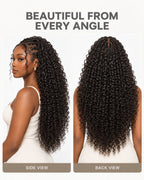 Water Wave Crochet Human Hair for Boho Braids with Miracle Knots – Soft Waves Time-Saving Install