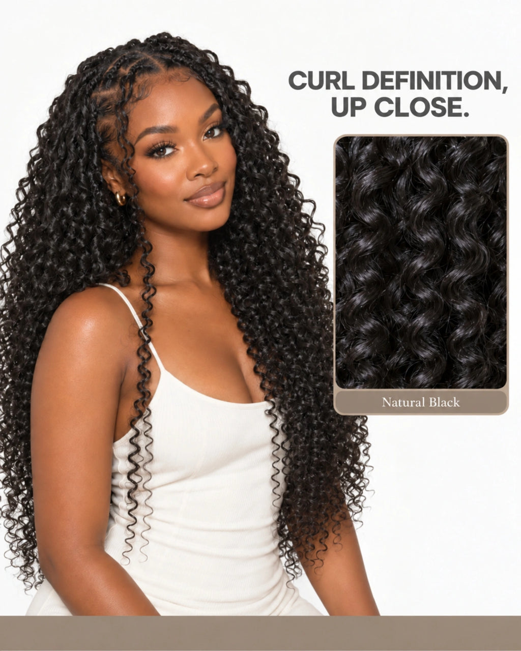 Water Wave Crochet Human Hair for Boho Braids with Miracle Knots – Soft Waves Time-Saving Install