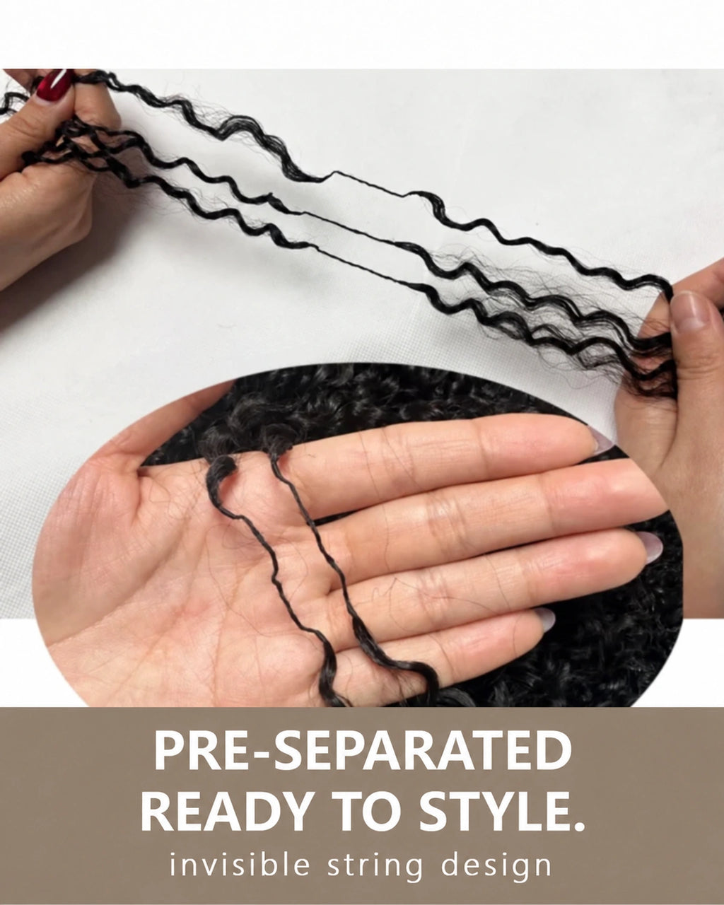 Water Wave Crochet Human Hair for Boho Braids with Miracle Knots – Soft Waves Time-Saving Install