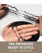 Water Wave Crochet Human Hair for Boho Braids with Miracle Knots – Soft Waves Time-Saving Install